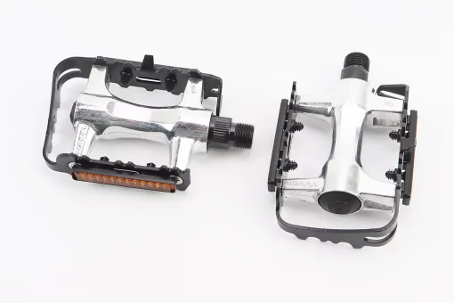 Педали MTB 9/16" (102x62x24mm) алюминиевые, серебристо-чёрные NWL-91K, FIX-406876