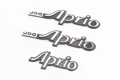 Наклейка шильдик "JOG APRIO" к-кт 3шт (13х3см), FIX-502345
