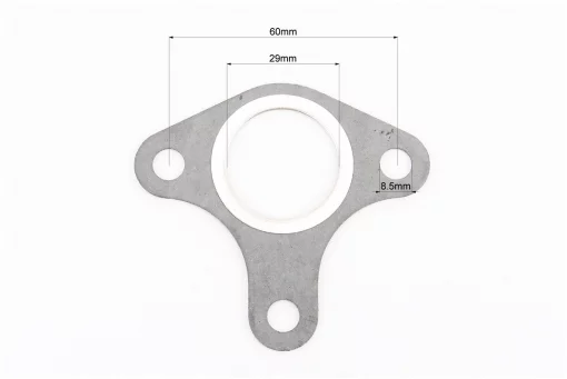 Прокладка глушителя 173F/177F/182F/188F/190F, 3отв., колено-глушитель, FIX-607207