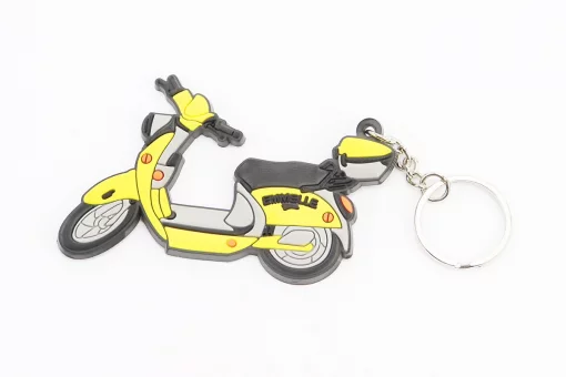 Брелок мото "СКУТЕР", резиновый 80х55мм, FIX-998220