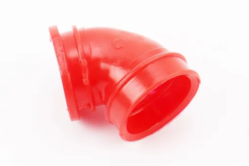 Патрубок фільтра повітряного Suzuki AD50, силікон (ЧЕРВОНИЙ), FIX-363230