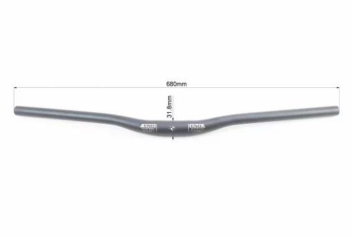 Кермо MTB 31,8х680мм, алюмінієве, чорне HB-RB12, FIX-406969