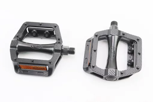 Педали MTB широкие 9/16" (108x105x26mm) алюминиевые, чёрные NWL-305, FIX-406976