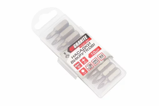 Бита PZ1 25мм 1/4" S2 10шт 10-91-251, FIX-703044