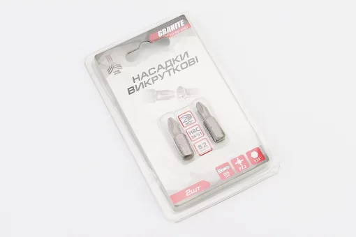 Бита PZ2 25мм 1/4" S2 2шт 10-92-250, FIX-703045