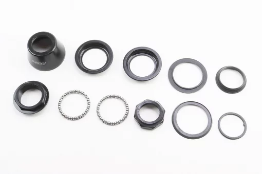 Кермова колонка 1-1/8" (44/28.6x44/30) різьбової вилки, висока, чорні H112N, FIX-406991