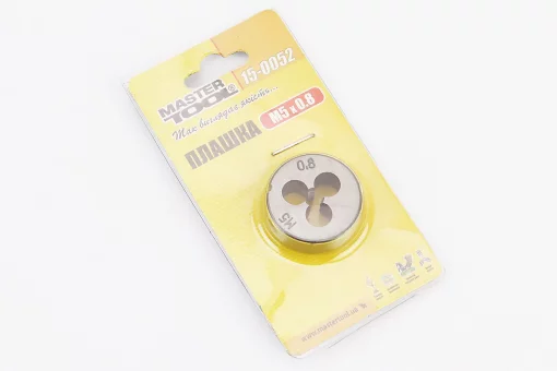 Плашка для нарезания резьбы M5х0,8мм 9xС DIN233 15-0052, FIX-703052