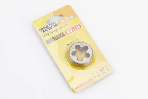 Плашка для нарізання різьби M12х1,25мм 9xС DIN233 15-0124, FIX-703056