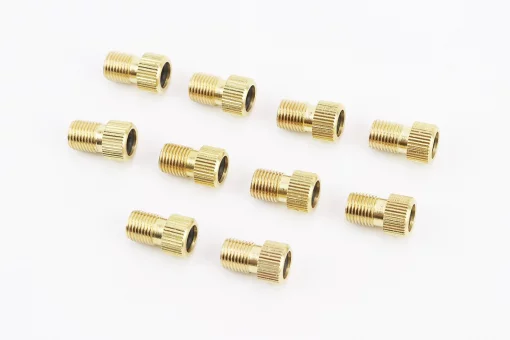 Переходник шланга насоса с резинкой (золотник Schrader AV-Presta FV) 10шт к-кт, FIX-407058