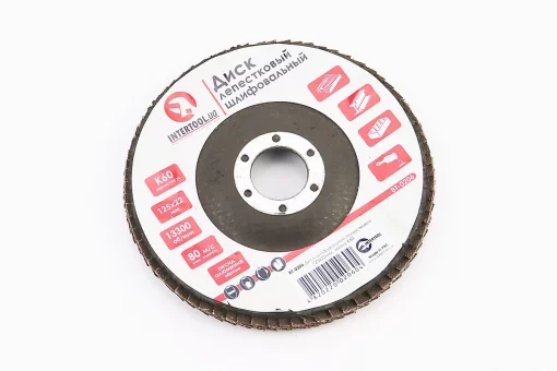 Круг шлифовальный лепестковый 125х22мм K60 BT-0206, FIX-703115