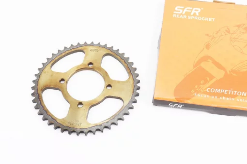 Звезда задняя RS125 - 428-44T - d=64; 4отв.*80mm "каленая" Loncin JL200-10/Yamaha YBR125, FIX-999857