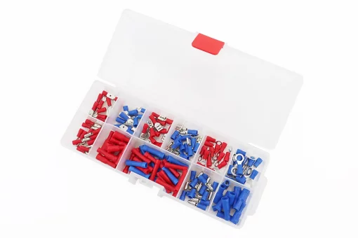 Контакти обжимні 144шт ізольовані для електропроводки TC-9010, FIX-703128