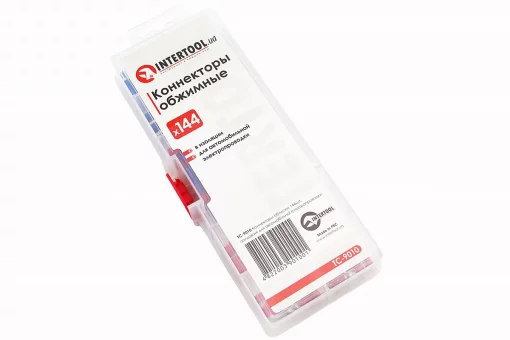 Контакти обжимні 144шт ізольовані для електропроводки TC-9010, FIX-703128