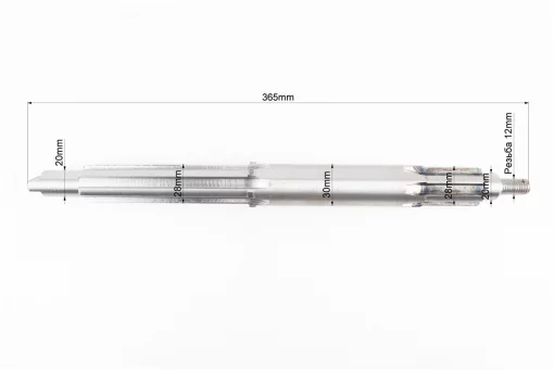 Вал КПП первинний (з валом відбора пот.) 365mm (Kentavr, Forte), FIX-608258