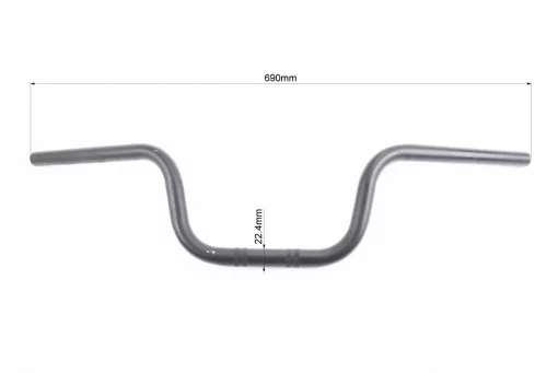 Руль "стандарт" 690мм, черный (незначительные царапины), FIX-208928