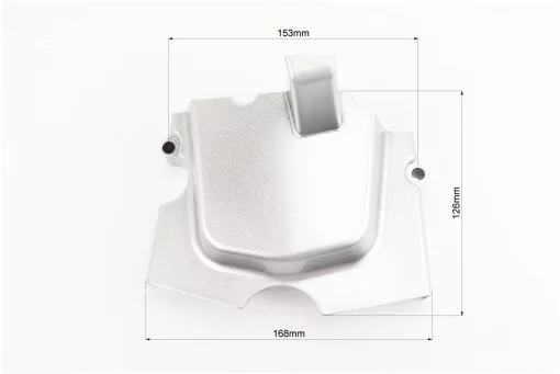 Крышка звезды передней (метал) CG/CB, СЕРЫЙ, тип1, FIX-208933