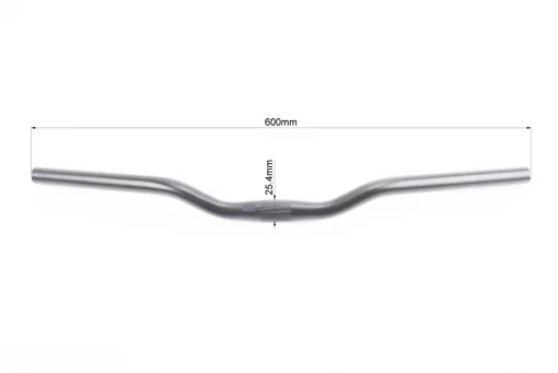 Кермо MTB 25,4х600мм, алюмінієве, чорне, FIX-208900