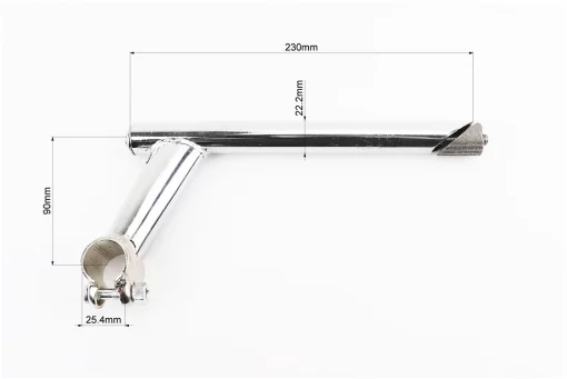 Винос керма ХВЗ 22,2 х25, 4х230мм, хром, FIX-208909