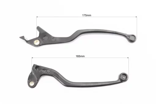 Важіль керма лівий, правий к-кт 2шт (під зчепл./диск. гальмо), чорний, FIX-321293