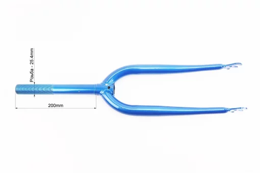 Вилка 20" с резьбой 1" (25,4мм), шток 200мм, синяя, FIX-208970