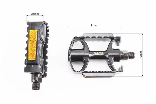Педалі MTB 9/16" (104x77x32mm) алюмінієві, чорні WP895, FIX-411172