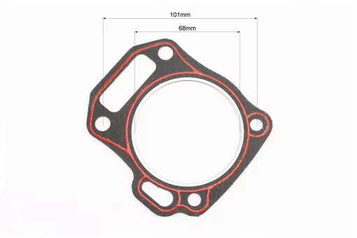 Прокладка головки цилиндра 168F-68mm, (паронит, красная нить), FIX-601113