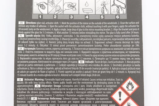 Клей для зеркала заднего вида "MEGA MIRROR" (0.6+0.5ml), FIX-209341