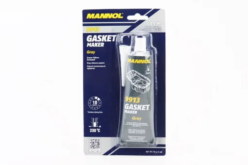 Герметик силиконовый высокотемпературный СЕРЫЙ "9913 Gasket Maker Grey" 85g, FIX-304496