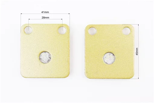 Тормозные колодки (дисковые) "квадрат" Viper - RACE/STORM/GY6 к-кт 2шт, желтые, FIX-314124