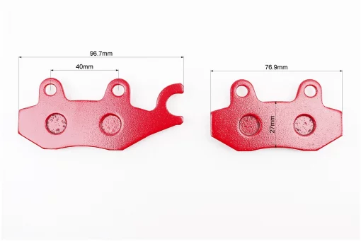 Гальмівні колодки (дискові) праве вухо, Viper - RACE/STORM/CG/СВ/HONDA-LS125;NSR 50;MBX 50/LIFAN/KYMCO-Pulsar/LONCIN, к-кт 2шт,