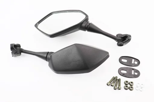 Зеркала к-кт на мотоцикл "призма" под два болта, черные, тип 2 (ССС - знак качества), FIX-337495