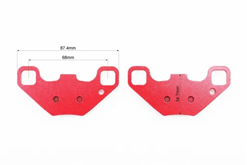 Тормозные колодки (дисковые) POLARIS Phoenix 200/ Phoenix Quadricycle 200/ Ranger RZR 170 к-кт красные, FIX-335446