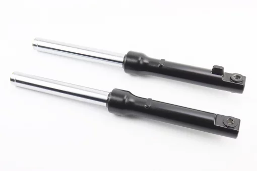 Амортизатор передний (перья), к-кт 2шт Honda DIO, 395мм (под бараб. торм.) качественные, ЧЕРНЫЙ, FIX-347459