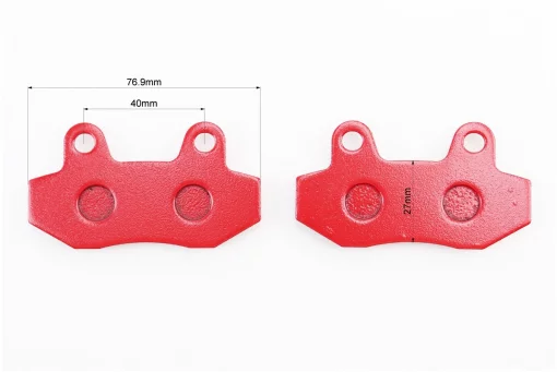 Гальмівні колодки (дискові) Viper-F5 (передні) к-кт червоні, FIX-505258