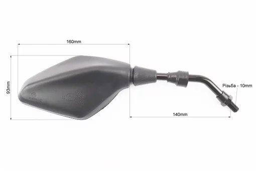 Loncin LX300-6 Зеркала черные к-кт, м10, FIX-507098