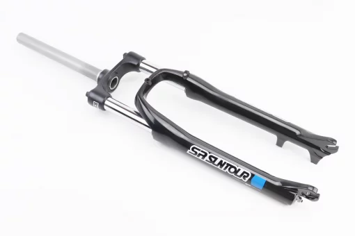 Вилка 26" амортизаційна, без різьби 1-1/8" (28,6мм), шток 255мм, з ходом 100мм, Disk-brake, Preload, алюмінієва, чорна XCE 28,