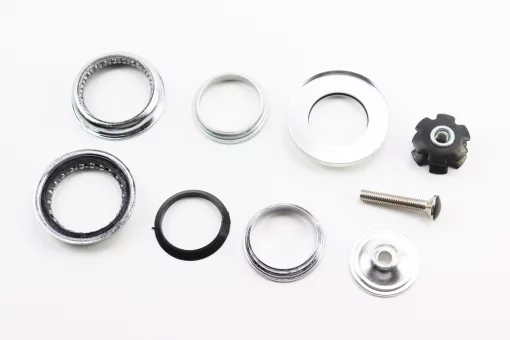 Кермова колонка 1-1/8" (44/28,6x44/30) безрізьбової вилки, напівінтегровані, висока, сіра KL-B431, FIX-411810