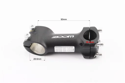 Вынос руля MTB 28,6x25,4х90мм, алюминиевый, чёрный TDS-C369A-8, FIX-406863