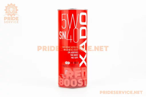 Олива 4T 5W-40 синтетична універсальна "ATOMIC OIL SN RED BOOST", 1L metal (XA26169), МОТОХІМІЯ, YQ-304830