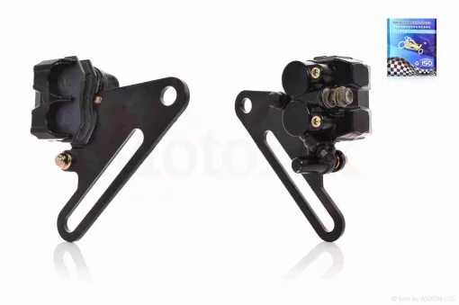 Суппорт тормозной TTR задний, двухпоршневой "LIPAI" (черный), QT-025650