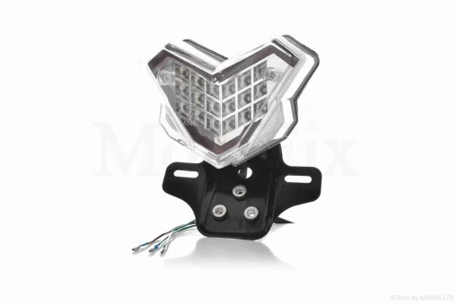 Стоп у зборі діодний без поворотів, прозорий, підсвічування номера +кронштейн #17 "LIPAI", QT-033257