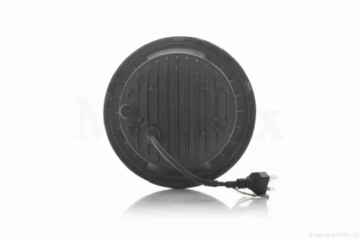 Фара мото діодна, кругла, D177, H4, 2 габарити (білий/жовтий) #C55-3S1, QT-037092