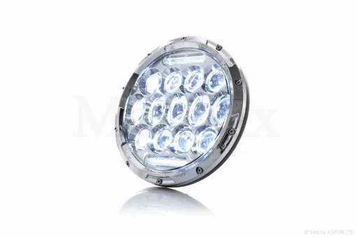 Фара мото діодна, кругла, D177, H1, габарит (білий) #C13-29S1, QT-037098