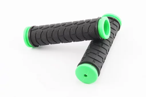 Ручки керма 122мм, чорно-зелені FL-424, FIX-208997