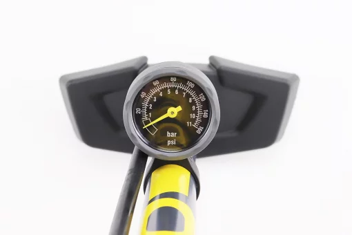 Насос ручной "напольный" стальной с манометром 160 psi/11 bar, под штуцера Schrader&amp;Presta, PUM-058, FIX-209000