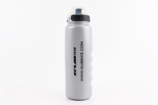 Фляга пластиковая 1000мл, с защитной крышкой, серая (GUB), FIX-209206