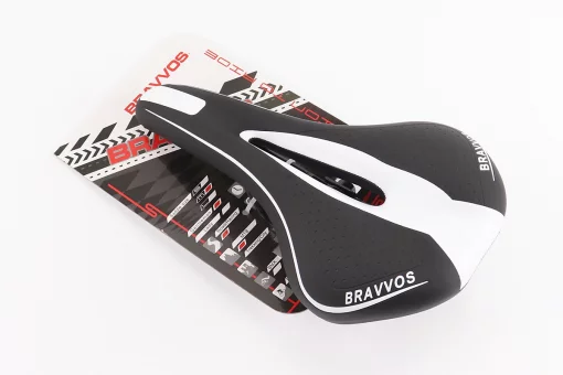 Сидіння MTB 270x140мм, чорно-біле YF-1018, FIX-209217