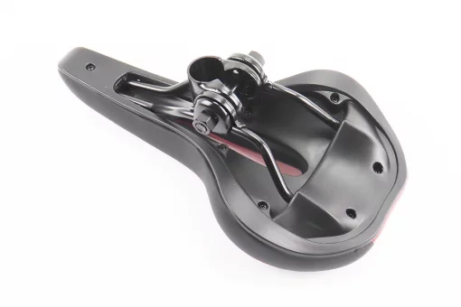 Сидіння MTB 270x140мм, чорно-червоне YF-1018, FIX-209218