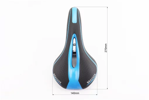 Сидіння MTB 270x140мм, чорно-синє YF-1018, FIX-209219