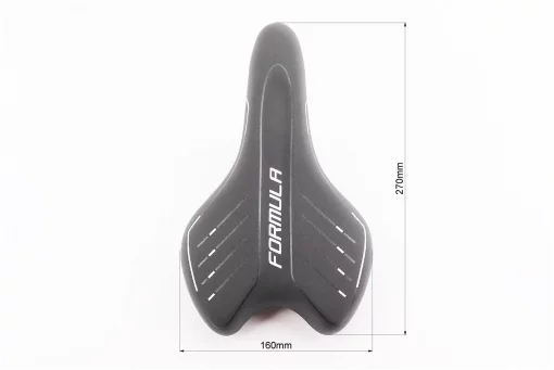 Сидіння MTB 270x160мм, чорно-біле CRO-2503, FIX-209228
